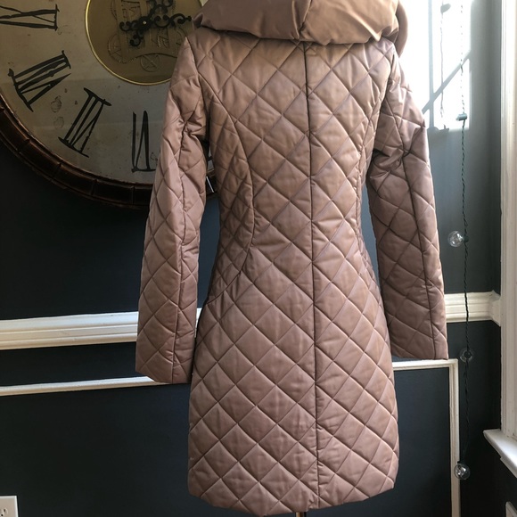 Tahari Down Diamond-quilted Puffer Coat - Picture 2 of 9
